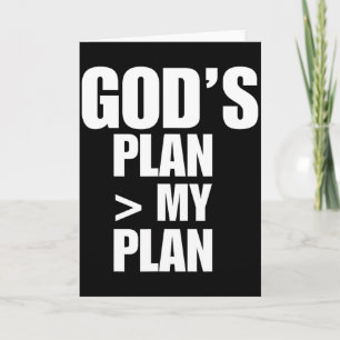 Gods plan groter dan mijn plan kaart