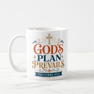 Gods plan heeft de overhand Bijbelse waarheid cita Koffiemok