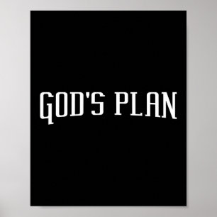 Gods plan Jezus Faith Poster