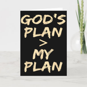 Gods Plan > Mijn Plan Funny Christenen Kaart
