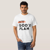 Gods plan t-shirt (Voorkant volledig)