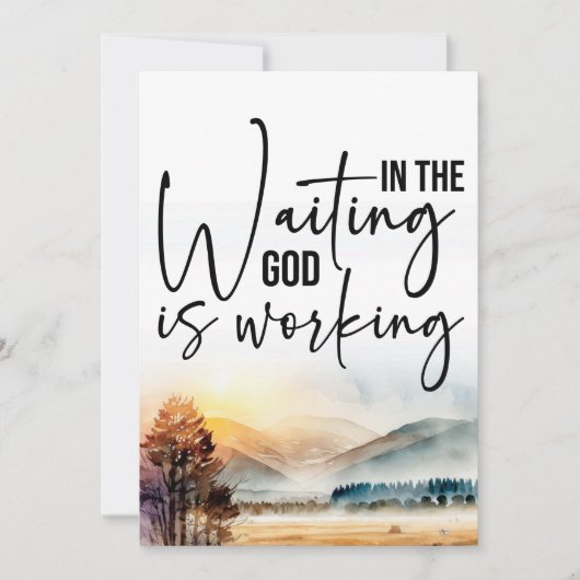 Gods plan vertrouwen kaart (Voorkant)