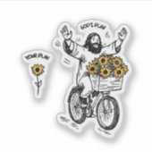 God's Plan vs Jouw Plan Sticker (Voorkant)