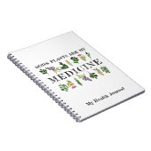 God's Planten zijn mijn Medicine Health Journal Notitieboek (Rechterzijde)