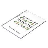 God's Planten zijn mijn Medicine Health Journal Notitieboek (Linkerzijde)