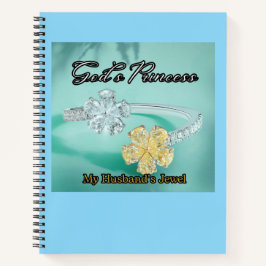Gods Princess 8.5 "x 11" Spiral Notitieboek Schort