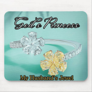 Gods Princess Bling licht turquoise Muismat