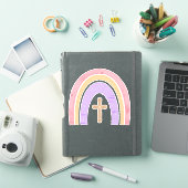 Gods Promise Rainbow en Cross | Sticker (iPad Cover)