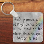God's Promises Keychain - Hope Through the Storm (Voorkant)