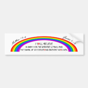Gods regenboog bumpersticker