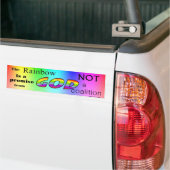 Gods regenboogbelofte bumpersticker (Op Truck)