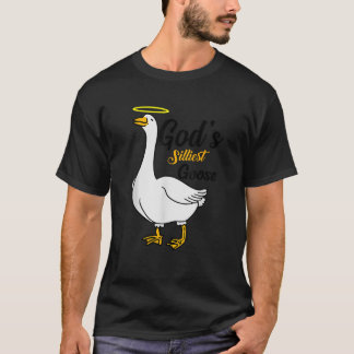 God's Silliest Goose Bird Animal Goose Honk Memes T-shirt
