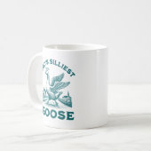 God's Silliest Goose Bird Funny Sarcastic Gezegde Koffiemok (Voorkant links)
