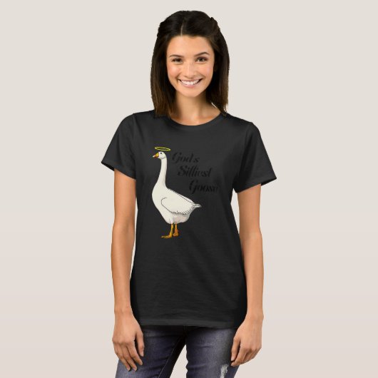 God's Silliest Goose Funny Duck Lovers_4 T-shirt (Voorkant volledig)
