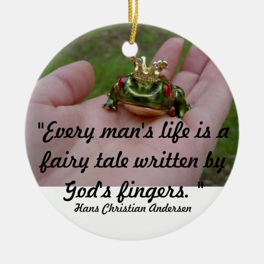 Gods sprookje keramisch ornament (Voorkant)