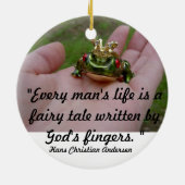 Gods sprookje keramisch ornament (Achterkant)