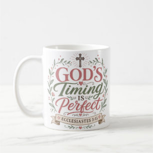 God's Timing Is Perfect Christelijk Gezegde Over H Koffiemok