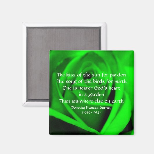 Gods Tuin Gedicht - magneet (Voorkant / Achterkant)