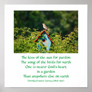 Gods tuin (gedicht) - poster / druk