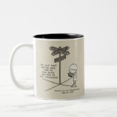 God's Uw Vennootschap Tweekleurige Koffiemok (Links)