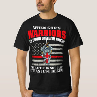 Gods Warrior Christelijk Amerikaans Soldaat VS Fla T-shirt