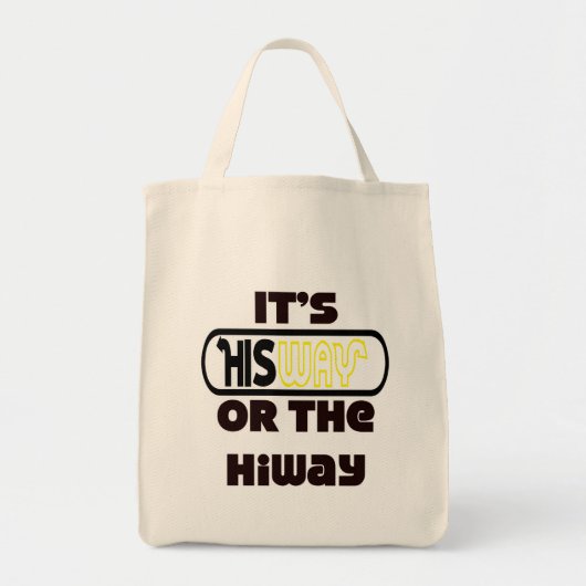 God's Way Christelijk Tote Bag (Voorkant)
