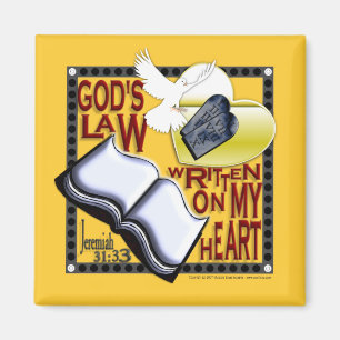 Gods wet geschreven op mijn hart - Magneet