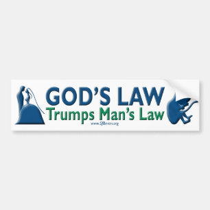 Gods wet Trumps Man Bumpersticker