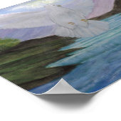 Gods Witte Dove of Love & Serenity Poster (Hoek)