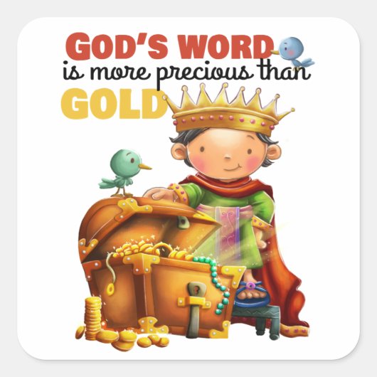 Gods Word kind sticker pagina (Voorkant)