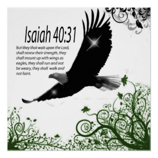 Gods Word - Poster-Isaiah 40:31 Perfect Poster
