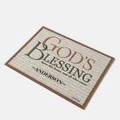 Gods zegen: Aangepast Victoriaans Deurmat (Schuin)