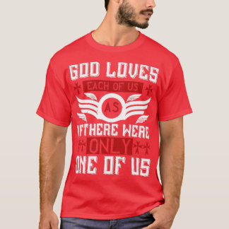 Godsdienst God houdt van ieder van ons T-shirt