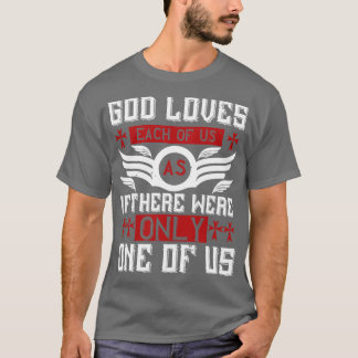 Godsdienst God houdt van ieder van ons T-shirt