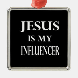 Godsdienst - Jezus is mijn influencer Metalen Ornament
