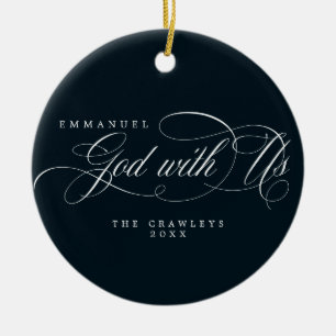 Godsdienst met foto van de Amerikaanse familie Keramisch Ornament