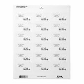 Godsdienstgeboorte Adresetiketten Etiket (Full Sheet)