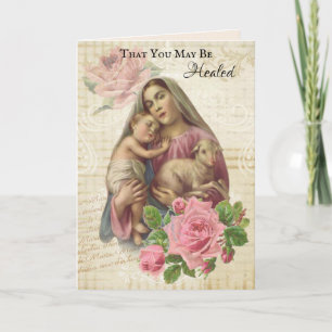 Godsdienstig word goed Maagdelijke Mary Catholic Kaart