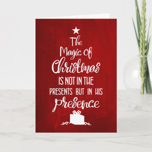 Godsdienstige Kerstkaart - de Vorm van de Feestdagen Kaart (Voorkant)