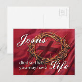 Godsdienstige Pasen Feestdagenkaart (Voorkant / Achterkant)