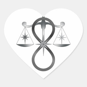 Godsdienstsymbool Pagan Monochrome Hart Sticker