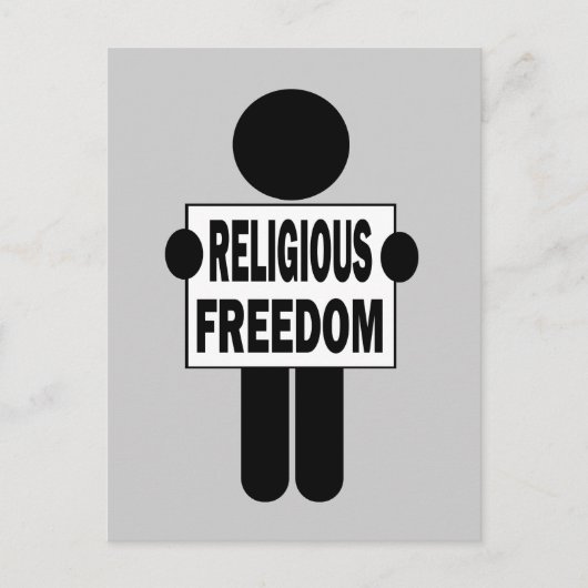 Godsdienstvrijheid Briefkaart (Voorkant)