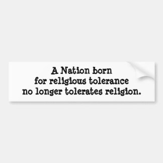 Godsdienstvrijheid Bumpersticker
