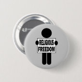 Godsdienstvrijheid Ronde Button 5,7 Cm (Voorkant /achterkant)