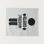 Godsdienstvrijheid Wandkleed (Voorkant (horizontaal))