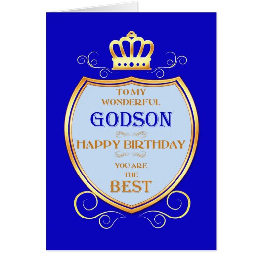 Godson Birthday met Shield (Voorkant)