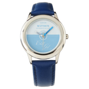 Godson Doop Blauw Kind van God Gepersonaliseerd Horloge