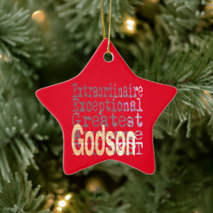 Godson Extraordinaire Keramisch Ornament