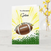 Godson Football Birthday Card Kaart (Gele Bloem)