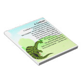 Godson gedicht - dinosaurusontwerp notitieblok (Schuin)